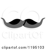 Clipart Of A Black Moustache 4 Royalty Free Vector Illustration