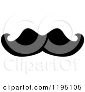 Clipart Of A Black Moustache 6 Royalty Free Vector Illustration