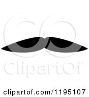 Clipart Of A Black Moustache 7 Royalty Free Vector Illustration