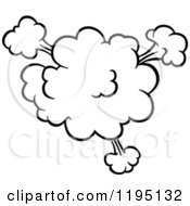Clipart Of A Black And White Comic Burst Explosion Or Poof 15 Royalty Free Vector Illustration