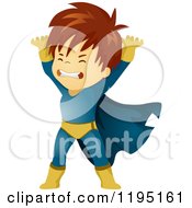 Poster, Art Print Of Brunette Super Hero Boy Lifting