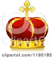 Poster, Art Print Of Red And Gold Royal Crown