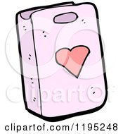Cartoon Of A Ladies Pink Purse Royalty Free Vector Illustration