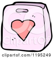 Cartoon Of A Ladies Pink Purse Royalty Free Vector Illustration by lineartestpilot
