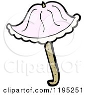 Cartoon Of A Parasol Royalty Free Vector Illustration