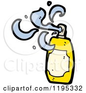 Cartoon Of A Spray Bottle Royalty Free Vector Illustration