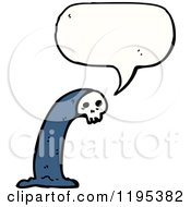 Poster, Art Print Of Skeleton Wearing A Cape And Speaking