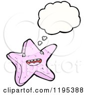 Cartoon Of A Starfish Royalty Free Vector Illustration
