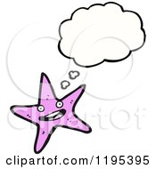 Cartoon Of A Starfish Royalty Free Vector Illustration