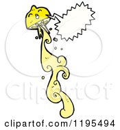 Cartoon Of A Lemon Speaking Royalty Free Vector Illustration by lineartestpilot