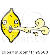Cartoon Of A Lemon Royalty Free Vector Illustration by lineartestpilot