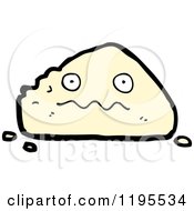 Cartoon Of A Rock With A Face Royalty Free Vector Illustration