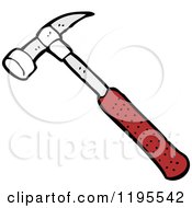 Cartoon Of A Hammer Royalty Free Vector Illustration by lineartestpilot