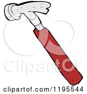Cartoon Of A Hammer Royalty Free Vector Illustration by lineartestpilot