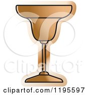 Clipart Of A Welled Margarita Glass Royalty Free Vector Illustration