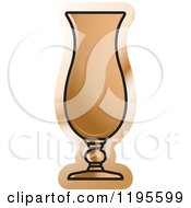 Clipart Of A Hurricane Glass Royalty Free Vector Illustration