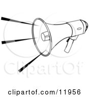Loud Megaphone Clipart Illustration by AtStockIllustration