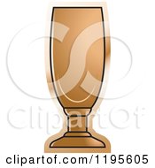 Clipart Of A Pilsner Glass Royalty Free Vector Illustration