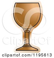 Clipart Of A Wine Glass Royalty Free Vector Illustration by Lal Perera