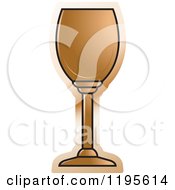 Clipart Of A Wine Glass 2 Royalty Free Vector Illustration by Lal Perera