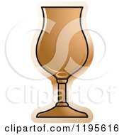 Clipart Of A Poco Grande Glass Royalty Free Vector Illustration by Lal Perera