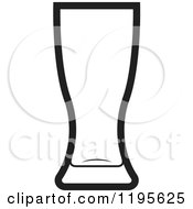 Poster, Art Print Of Black And White Standard Pilsner Glass