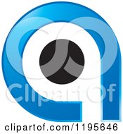 Clipart Of An Abstract A And Q Logo Royalty Free Vector Illustration