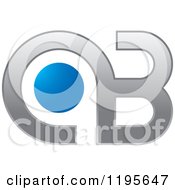 Clipart Of An Abstract A Q And B Logo Royalty Free Vector Illustration