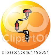 Clipart Of A Round Brace Tool Icon Royalty Free Vector Illustration