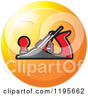 Clipart Of A Round Woodworking Plane Tool Icon Royalty Free Vector Illustration