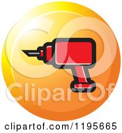 Round Electric Drill Tool Icon
