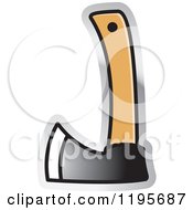 Clipart Of An Axe Tool Icon Royalty Free Vector Illustration by Lal Perera