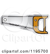 Clipart Of A Wood Cutting Saw Tool Icon Royalty Free Vector Illustration
