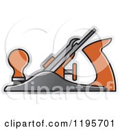 Clipart Of A Woodworking Plane Tool Icon Royalty Free Vector Illustration