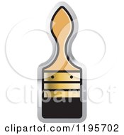 Clipart Of A Paint Brush Tool Icon Royalty Free Vector Illustration by Lal Perera