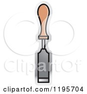 Clipart Of A Chisel Tool Icon Royalty Free Vector Illustration