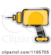 Poster, Art Print Of Yellow Electric Drill Tool Icon