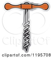 Clipart Of A Gimlet Tool Icon Royalty Free Vector Illustration