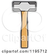 Clipart Of A Sledge Hammer Tool Icon Royalty Free Vector Illustration