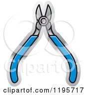 Clipart Of A Wire Cutters Tool Icon Royalty Free Vector Illustration