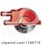 Clipart Of A Wood Cutter Tool Icon Royalty Free Vector Illustration by Lal Perera