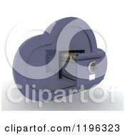 Clipart Of A 3d Cloud Computing Open File Cabinet Royalty Free CGI Illustration by KJ Pargeter