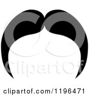 Clipart Of A Black Moustache 29 Royalty Free Vector Illustration