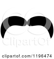 Clipart Of A Black Moustache 25 Royalty Free Vector Illustration