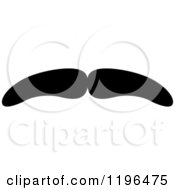 Clipart Of A Black Moustache 19 Royalty Free Vector Illustration