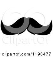 Clipart Of A Black Moustache 21 Royalty Free Vector Illustration