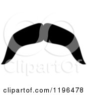 Clipart Of A Black Moustache 22 Royalty Free Vector Illustration