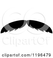 Clipart Of A Black Moustache 23 Royalty Free Vector Illustration