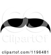 Clipart Of A Black Moustache 16 Royalty Free Vector Illustration