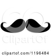 Clipart Of A Black Moustache 32 Royalty Free Vector Illustration